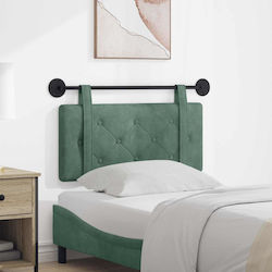 vidaXL Headboard Cushion Fabric Green 100x55 cm