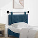 vidaXL Fabric Bed Headboard Pillow Blue 90x55cm