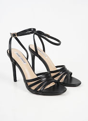 Piazza Black Sandals