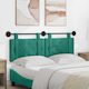 vidaXL Stoff-Kopfstütze für Betten Türkis 150x55cm