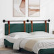 vidaXL Leather Green Bed Headboard Pillow 170x55cm