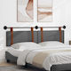 vidaXL Leather Gray Bed Headboard Pillow 170x55cm