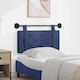 vidaXL Fabric Bed Headboard Cushion Blue 90x55cm