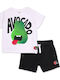 Kids Set with Shorts Summer 2pcs Avocado Blanco