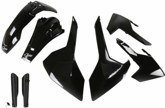 Ufo Kit Plastic Hukit618f-001 Mx Husqvarna Tx 125 17 Black