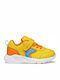 Kids Sneakers Anatomic with Hoop & Loop Closure Yellow