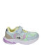 Stitch Kids Sneakers with Hoop & Loop Closure Light Blue