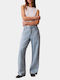 Low Rise Women's Jean Pants in Baggy Leg Style