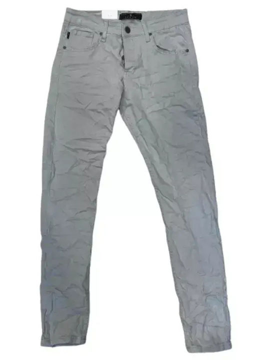 Мъжки Джинсов Панталон Еластичен със Тясна Кройка Ice Grey