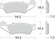 Moto-master Metallic Motorcycle Brake Pads 93411 Honda Crf 450 R 02-22 Honda Crf 250 R 04-22 1 Set 1 Caliper