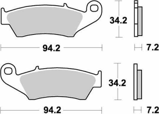 Moto-master Metallic Motorcycle Brake Pads 93421 Honda Crf 450 R 02-22 Honda Crf 250 R 04-22 1 Set 1 Caliper