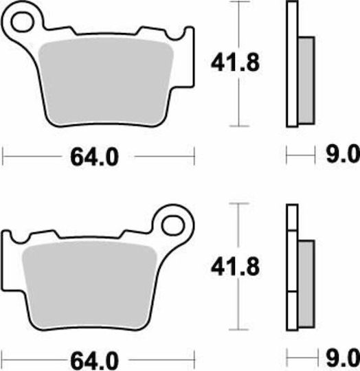 Moto-master Metallic Motorcycle Brake Pads 94421 Ktm Sx 250 03-22 Husqvarna Tc 250 04-22 1 Set 1 Caliper