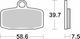 Moto-master Metallic Motorcycle Brake Pads 97421 Ktm Sx 85 17/14 12-20 Ktm Sx 85 19/16 12-20 1 Set 1 Caliper