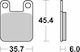 Moto-master Metallic Motorcycle Brake Pads 90521 Beta Evo 80 11-21 Gas Gas Txt Boy 50 04-11 1 Set 1 Caliper