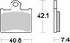 Moto-master Metallic Motorcycle Brake Pads 96721 KTM SX 85 17/14 11-20 KTM SX 85 19/16 11-20 1 Set 1 Caliper
