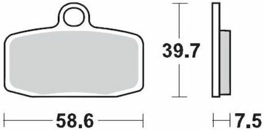 Moto-master Metallic Motorcycle Brake Pads 97412 Ktm Sx 85 17/14 12-21 Ktm Sx 85 19/16 12-21 1 Set 1 Caliper