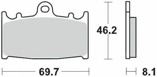 Moto-master Metallic Brake Pads 99912 Yamaha YZ 250 98-21 Yamaha YZ 125 98-21 1 Set 1 Caliper