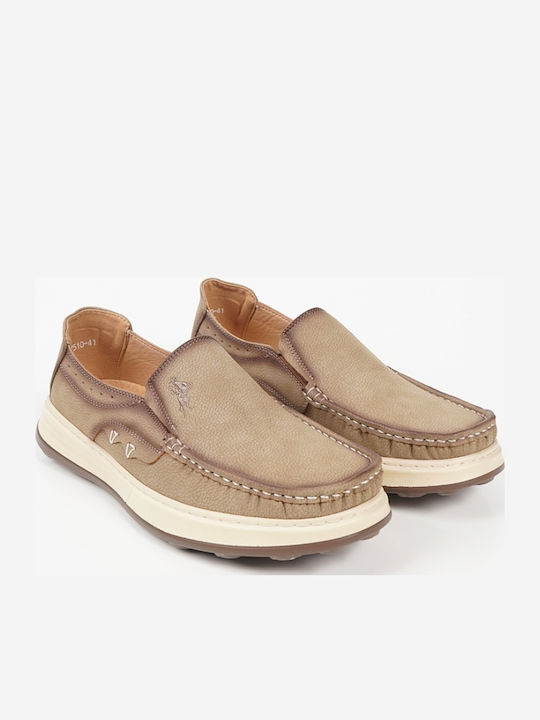 Men's Moccasins In Brown Colour
