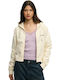 Essential Logo Sweatshirt Für Damen Mit Kapuze Desert Bone Off White