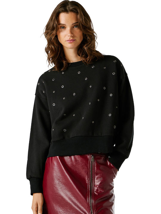 Pepe Jeans Γυναικεία Ζακέτα Φούτερ Black