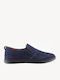 Leder Herren Freizeitschuhe Blau