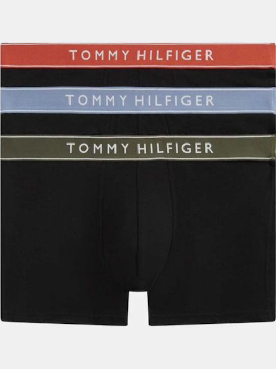 Tommy Hilfiger Ανδρικά Μποξεράκια Μαύρο με Σχέδ...