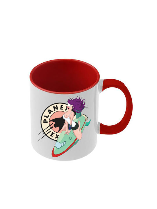 Futurama Tasse Rote Griff Innenseite