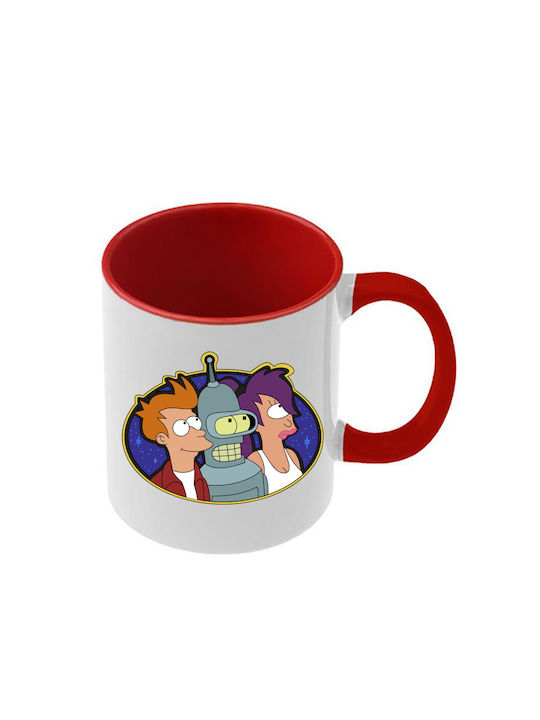Futurama Tasse Rote Griff Innenseite