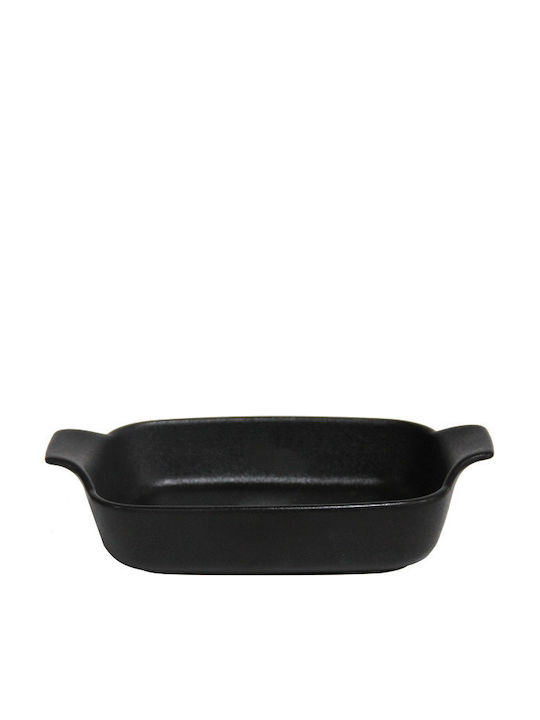 Raki Schwarze Servierplatte Keramik 20x20.5cm