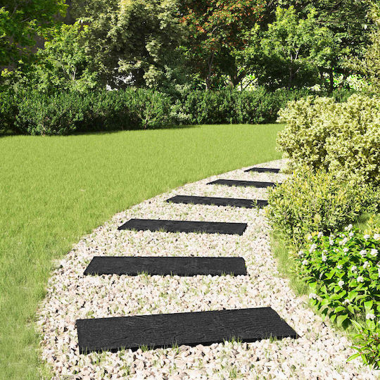 Step Stone 6 Pcs Black 60.5 X 25 X 2 Cm Rubber 42030078 Black