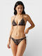 Set Bikini Brazil Animal Print Καφέ
