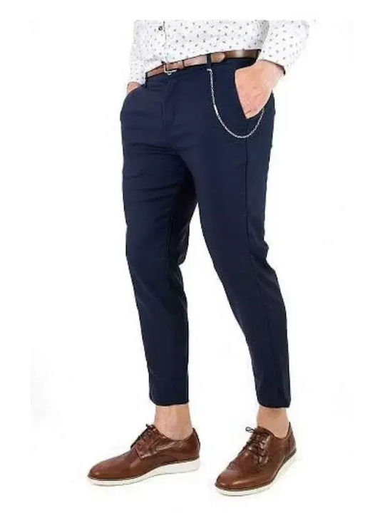 Stefan Fashion Trousers in Slim Fit Navy