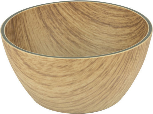 Antibakterielle Polystyrolschüssel Willow Buffet D8,5xH4cm Holzoptik