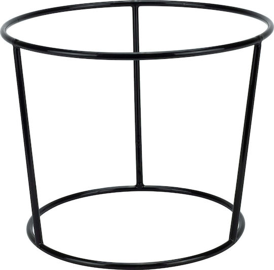 Stand De Prezentare Pentru Bufet Boluri Platouri Culinaro Marbella 3d Metal Negru Cu Acoperire Pvc Antiderapant D25/d21xh20cm