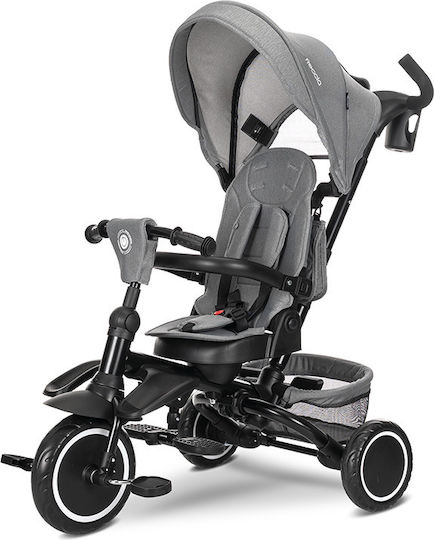 Lorelli Freccia Foldable Kids Tricycle with Parental Handle for 12 Months Gray