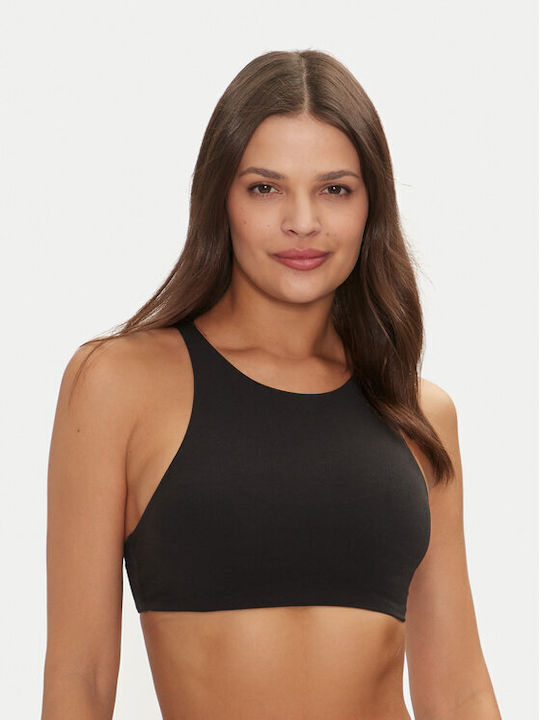 High Neck Bikini Top Black KW0KW02736-BEH