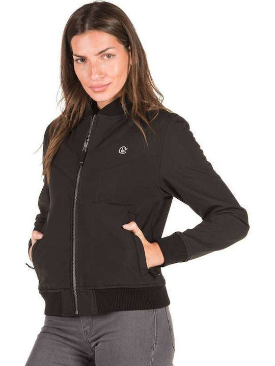 Damen Bomber Jacke Schwarz 182.BW11.73-Schwarz