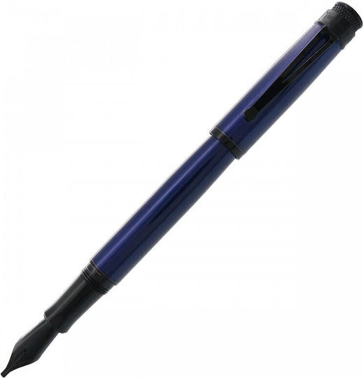 Retro 51 Writing Pen Fine Blue made of Steel with Blue Ink