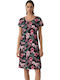 Minerva Summer Cotton Women's Nightgown Black