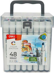 Deli Μαρκαδόροι 1mm Σετ 48 Χρώματα Deli Μαρκαδόροι 1mm Σετ 48 Χρώματα