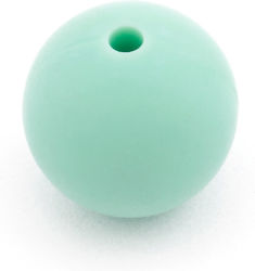 Silicone Bead 15mm Mint (Pack of 8 Pieces)
