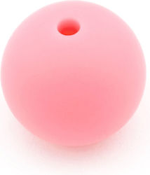 Silicone Bead 15mm Pink (Pack of 8 Pieces)