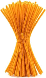 Light Orange Pipe Wires 30cm Set 100 Pieces