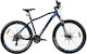 Devron 27.5" Blue Mountain Bike With Speeds And Hydraulic Disc Brakes