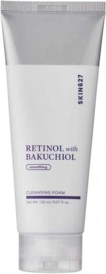 SKIN627 Retinol Mit Bakuchiol Gesichtsreiniger Schaumstoff mit Feuchtigkeitsspendender Wirkung 150ml