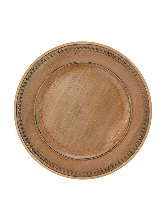 Tavă Decorativă Din Plastic Maro 33cm Ai Decoration