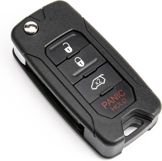 Carcasa Cheie Auto cu Lamă cu 4 Butoane pentru Jeep / Dodge / Chrysler