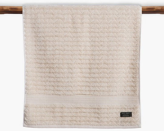 Nef-Nef Homeware Gesichtstuch Elements-elgyn 50x100cm Sand Gewicht 600gr/m²