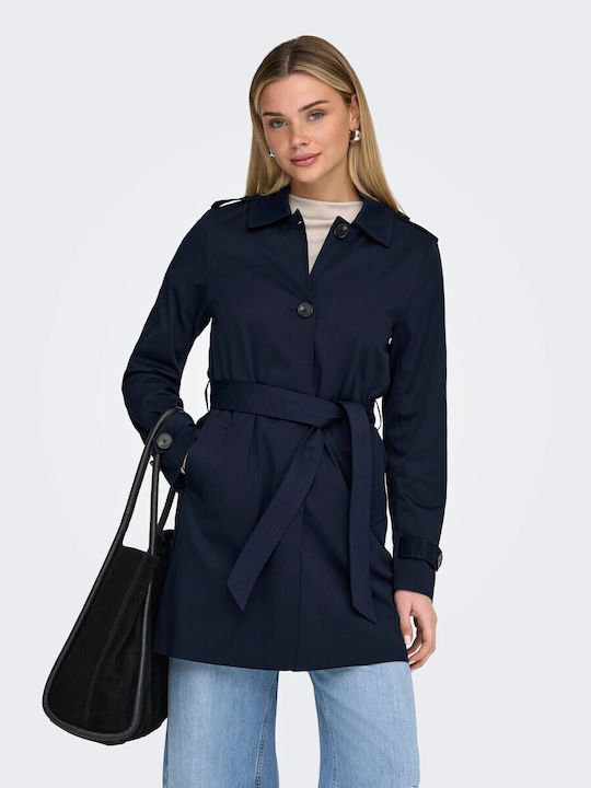 Only Life Women's Navy Blue Gabardine