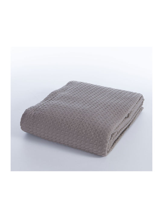 Nef-Nef Homeware New Golf Piqué Halbdoppelte Decke 180x240cm Grau